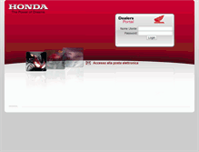 Tablet Screenshot of dealermoto.hondaitalia.com